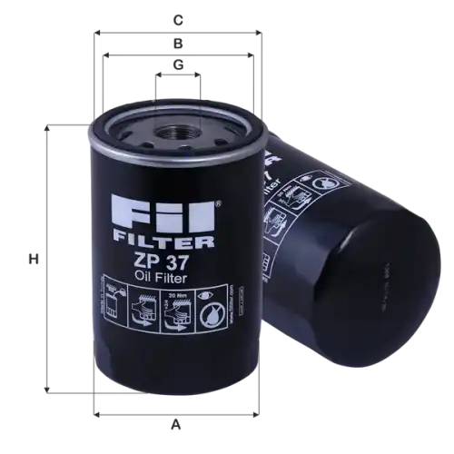 Фильтр масляный FIL FILTER ZP 37