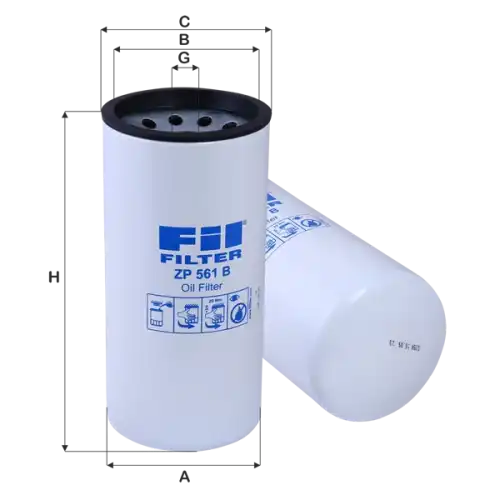 Фильтр масляный FIL FILTER ZP 561 B