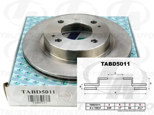 Тормозной диск TRUSTAUTO TABD5011