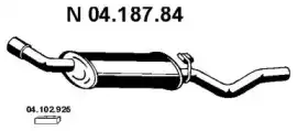 глушитель задняя часть Ford 04.187.84 EBERSPAECHER