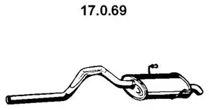 глушитель задняя часть Ren 17.0.69 EBERSPAECHER