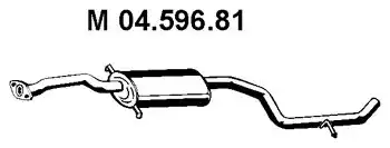 глушитель средняя часть Ford 04.596.81 EBERSPAECHER