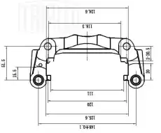 Суппорт тормозной TRIALLI CF 185166