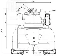 Суппорт тормозной TRIALLI CF 103555 передняя ось слева