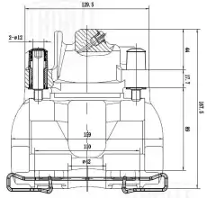 Суппорт тормозной TRIALLI CF 103556 передняя ось справа