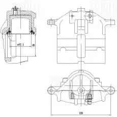 Суппорт тормозной TRIALLI CF 418