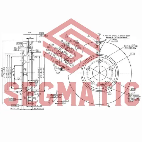 Тормозной диск SEGMATIC SBD30093394
