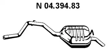 глушитель задняя часть Ford 04.394.83 EBERSPAECHER