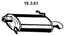 глушитель задняя часть Peug 19.3.61 EBERSPAECHER