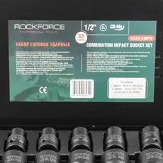 RF43335MPB Набор головок ударных 33пр. 1/2' (6гр.) ROCK FORCE