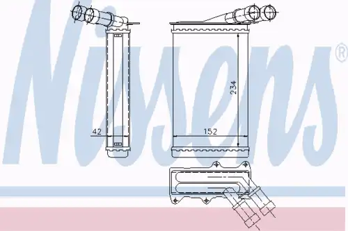 Радиатор печки NISSENS 71151