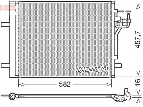 Конденсатор, кондиционер DCN10056 DENSO