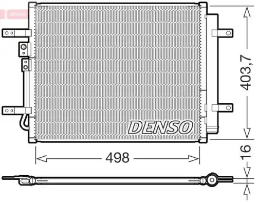 Конденсатор, кондиционер DCN41025 DENSO
