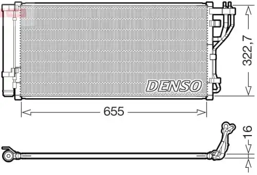Конденсатор, кондиционер DCN43011 DENSO