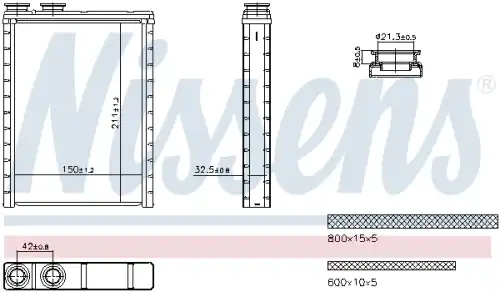 Радиатор печки NISSENS 707286