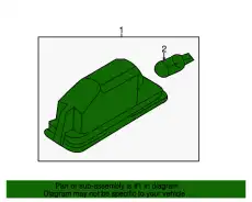 LED LICENCE PLATE LIGHT 1K8943021D BENTLEY