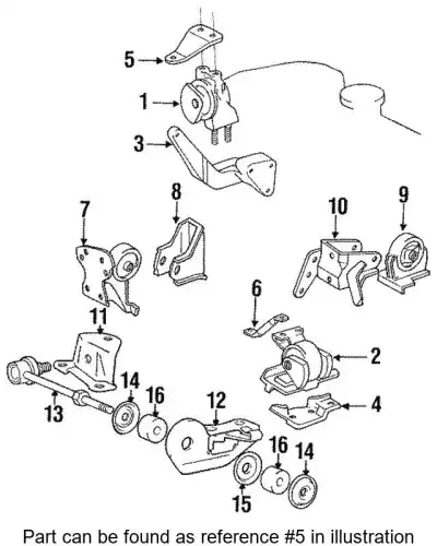КРОНШТЕЙН ДВИГАТЕЛЯ 1231774100 TOYOTA / LEXUS