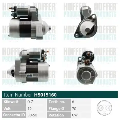 Стартер HOFFER H5015160