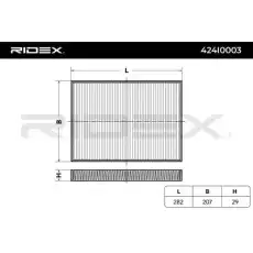 Салонный фильтр RIDEX 424I0003