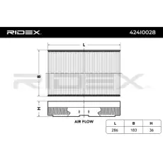 Салонный фильтр RIDEX 424I0028