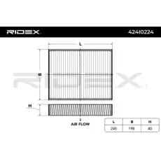 Салонный фильтр RIDEX 424I0224