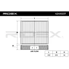 Салонный фильтр RIDEX 424I0237
