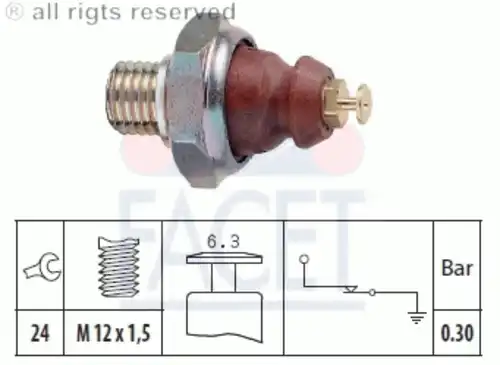 7.0052 ДАТЧИК ДАВЛ.МАСЛА FACET