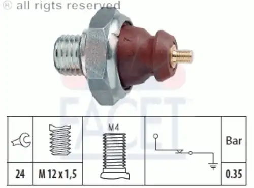 ДАТЧИК ДАВЛЕНИЯ МАСЛА 7.0057 FACET