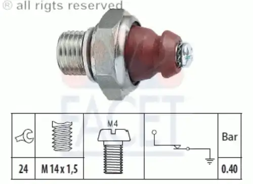 7.0074 ДАТЧИК ДАВЛЕНИЯ МАСЛА FACET