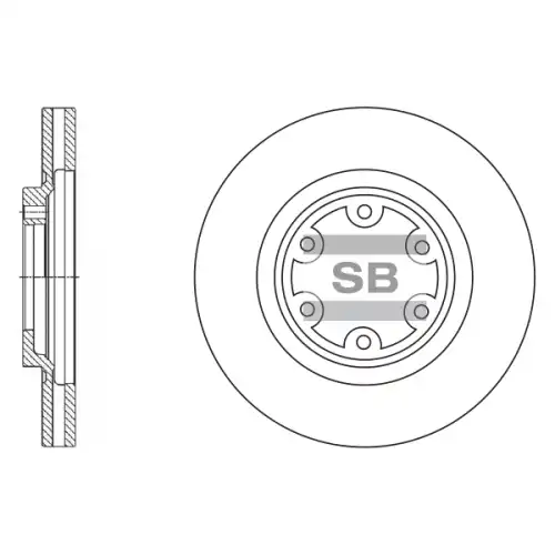 Тормозной диск SANGSIN SD1049