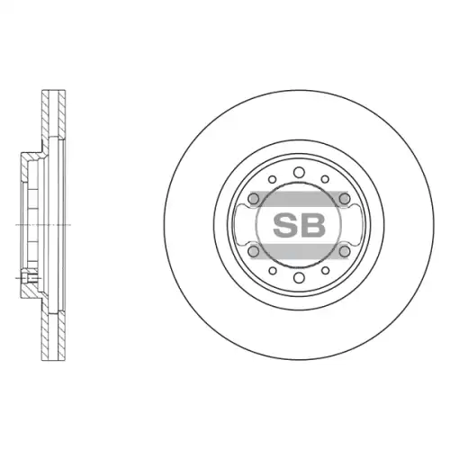 Тормозной диск SANGSIN SD4305