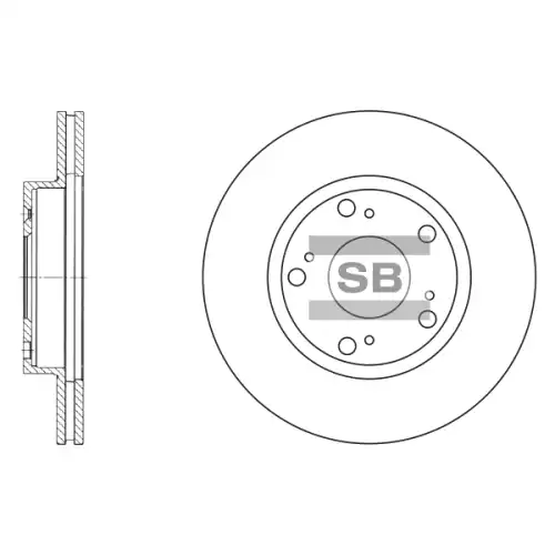 Тормозной диск SANGSIN SD4102