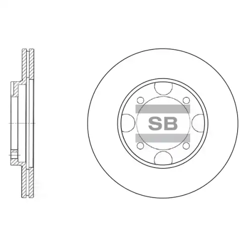 Тормозной диск SANGSIN SD1013