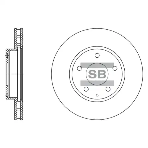 Тормозной диск SANGSIN SD4421