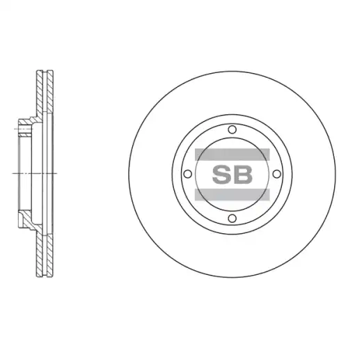 Тормозной диск SANGSIN SD1001
