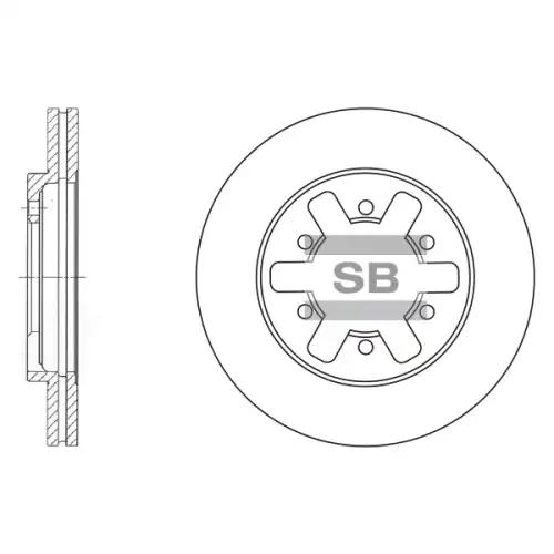 Тормозной диск SANGSIN SD4201