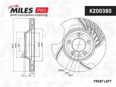 Тормозной диск MILES K200380