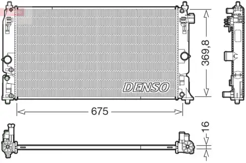 Радиатор системы охлаждения двигателя DENSO DRM50150