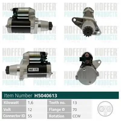 Стартер HOFFER H5040613