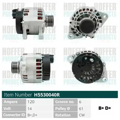 Генератор HOFFER H5530040R