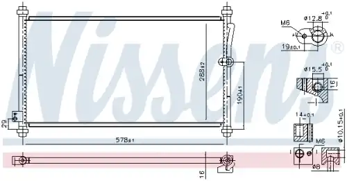 Конденсатор, кондиционер 940928 NISSENS