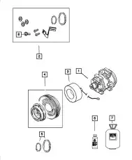 Компрессор кондиционера 55111514AG CHRYSLER