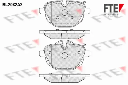 Тормозные колодки дисковые FTE BL.2082.A2