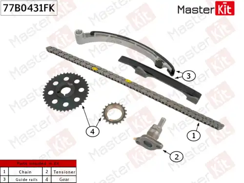 77B0431FK Комплект цепи ГРМ LEXUS LX450 1FZF MASTERKIT