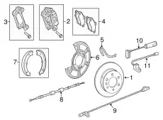 Тормозные колодки барабанные MB 906 420 03 20 28
