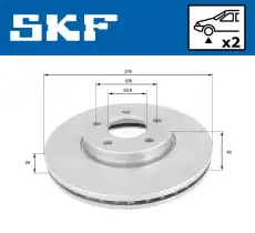 Тормозной диск VKBD 80103 V2 SKF