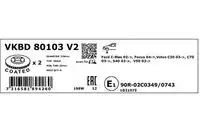 Тормозной диск VKBD 80103 V2 SKF