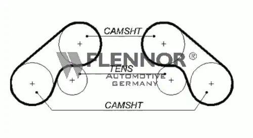 Ремень ГРМ 4465V FLENNOR