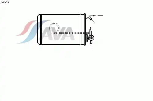 Радиатор печки AVA PE6048