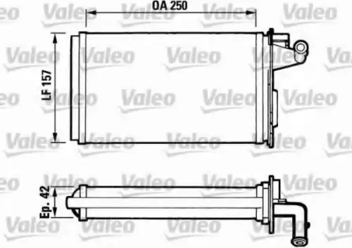 Радиатор печки VALEO 811075